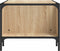 vidaXL - Salontafel - met - rek - 100x51x40 - cm - bewerkt - hout - sonoma - eikenkleur
