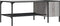 vidaXL - Salontafel - met - rek - 100x51x40 - cm - bewerkt - hout - grijs - sonoma - eiken
