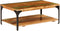vidaXL - Salontafel - met - schap - 100x60x35 - cm - massief - gerecycled - hout