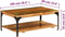 vidaXL - Salontafel - met - schap - 100x60x35 - cm - massief - gerecycled - hout