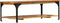 vidaXL - Salontafel - met - schap - 100x60x35 - cm - massief - gerecycled - hout