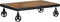 vidaXL - Salontafel - met - wielen - 100x60x26 - cm - massief - gerecycled - hout