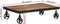 vidaXL - Salontafel - met - wielen - 100x60x26 - cm - massief - gerecycled - hout