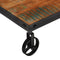 vidaXL - Salontafel - met - wielen - 100x60x26 - cm - massief - gerecycled - hout