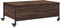 vidaXL - Salontafel - met wielen - 91x55x34 - cm - bewerkt hout - bruin - eikenkleur