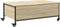 vidaXL - Salontafel - met wielen - 91x55x34 - cm - bewerkt hout - sonoma - eiken
