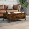 vidaXL - Salontafel - met wielen - 91x55x34 - cm - bewerkt hout - gerookt - eiken