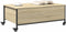 vidaXL - Salontafel - met wielen - 91x55x34 - cm - bewerkt hout - sonoma - eiken
