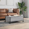 vidaXL - Salontafel - met wielen - 91x55x34 - cm - bewerkt hout - grijs - sonoma
