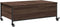 vidaXL - Salontafel - met wielen - 91x55x34 - cm - bewerkt hout - bruin - eikenkleur