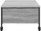 vidaXL - Salontafel - met wielen - 91x55x34 - cm - bewerkt hout - grijs - sonoma