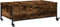 vidaXL - Salontafel - met wielen - 91x55x34 - cm - bewerkt hout - gerookt - eiken