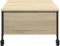 vidaXL - Salontafel - met wielen - 91x55x34 - cm - bewerkt hout - sonoma - eiken