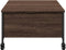 vidaXL - Salontafel - met wielen - 91x55x34 - cm - bewerkt hout - bruin - eikenkleur