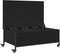 vidaXL - Salontafel met wielen 91x55x34 cm - bewerkt hout zwart