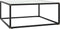 vidaXL - Salontafel - met - wit - marmerglas - 80x80x35 - cm - zwart