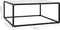 vidaXL - Salontafel - met - wit - marmerglas - 80x80x35 - cm - zwart