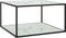 vidaXL - Salontafel - met - wit - marmerglas - 90x90x50 - cm - zwart