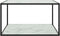 vidaXL - Salontafel - met - wit - marmerglas - 90x90x50 - cm - zwart