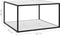vidaXL - Salontafel - met - wit - marmerglas - 90x90x50 - cm - zwart