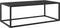 vidaXL - Salontafel - met - zwart - glas - 100x50x35 - cm - zwart