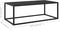 vidaXL - Salontafel - met - zwart - glas - 100x50x35 - cm - zwart
