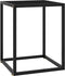 vidaXL - Salontafel - met - zwart - glas - 40x40x50 - cm - zwart