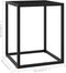 vidaXL - Salontafel - met - zwart - glas - 40x40x50 - cm - zwart