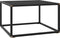 vidaXL - Salontafel - met - zwart - glas - 60x60x35 - cm - zwart