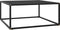 vidaXL - Salontafel - met - zwart - glas - 80x80x35 - cm - zwart