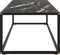 vidaXL - Salontafel - met - zwart - marmerglas - 120x50x35 - cm - zwart