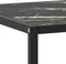 vidaXL - Salontafel - met - zwart - marmerglas - 120x50x35 - cm - zwart