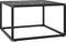vidaXL - Salontafel - met - zwart - marmerglas - 60x60x35 - cm - zwart