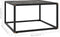 vidaXL - Salontafel - met - zwart - marmerglas - 60x60x35 - cm - zwart