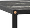 vidaXL - Salontafel - met - zwart - marmerglas - 60x60x35 - cm - zwart
