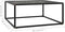 vidaXL - Salontafel - met - zwart - marmerglas - 80x80x35 - cm - zwart