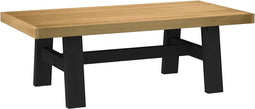 vidaXL - Salontafel - NOAIN - A-vormige - poten - 120x60x40 - cm - massief - hout