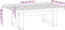 vidaXL - Salontafel - NOAIN - U-vormige - poten - 120x60x40 - cm - massief - hout