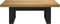 vidaXL - Salontafel - NOAIN - U-vormige - poten - 120x60x40 - cm - massief - hout