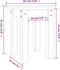 vidaXL - Salontafel - Ø - 35x35 - cm - massief - grenenhout - honingbruin