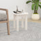 vidaXL - Salontafel - Ø - 35x35 - cm - massief - grenenhout - wit