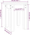vidaXL - Salontafel - Ø - 35x35 - cm - massief - grenenhout - zwart