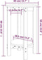 vidaXL - Salontafel - Ø - 40x60 - cm - massief - grenenhout - grijs