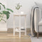 vidaXL - Salontafel - Ø - 40x60 - cm - massief - grenenhout - wit