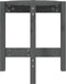 vidaXL - Salontafel - Ø - 42,5x45 - cm - massief - grenenhout - grijs