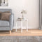 vidaXL - Salontafel - Ø - 42,5x45 - cm - massief - grenenhout - wit