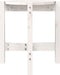 vidaXL - Salontafel - Ø - 42,5x45 - cm - massief - grenenhout - wit
