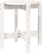 vidaXL - Salontafel - Ø - 42,5x45 - cm - massief - grenenhout - wit