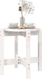 vidaXL - Salontafel - Ø - 42,5x45 - cm - massief - grenenhout - wit