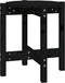 vidaXL - Salontafel - Ø - 42,5x45 - cm - massief - grenenhout - zwart